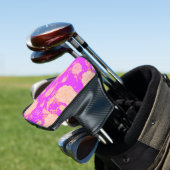 Palm Royale Bloemen Golfheadcover (Insitu)