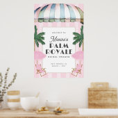 Palm Royale Feestbord Bord Poster (Keuken)