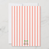 Palm Royale-uitnodiging Kaart (Achterkant)