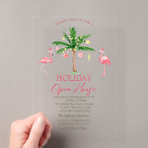 Palm Roze Flamingo's Vakantie Open Huis