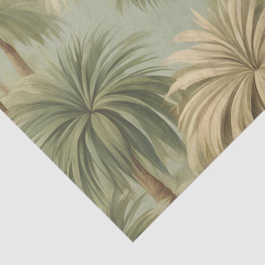 Palm Safari Fantasy Tissuepapier (Detail)