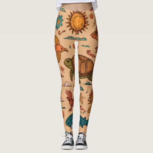 Palm & Sand Leggings Gift (Voorkant)