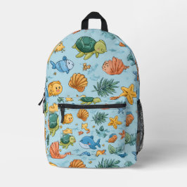 Palm & Sand Print Cut Sew Bag Gift Bedrukte Rugzak