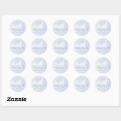 Palm Scene Nieuw adres Ronde Sticker (Vel)
