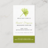 Palm schoonheid gezondheid bedrijf foto op maat visitekaartje (Voorkant)