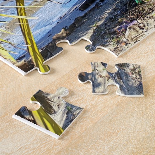 Palm-Shaded Path Along Amatique Bay Legpuzzel (Zijkant)