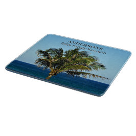 Palm Shore Reflections | Familienaam & Reisjaar Snijplank