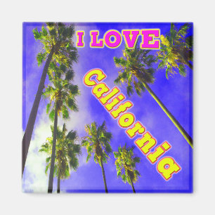 "Palm Sky: Ik hou van Californië 1" Magnet