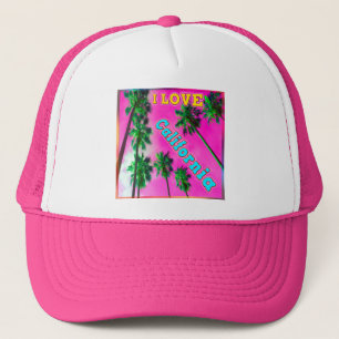 "Palm Sky: Ik hou van Californië 3"-Pet Trucker Pet
