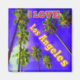 "Palm Sky: Ik hou van Los Angeles 1" Magnet