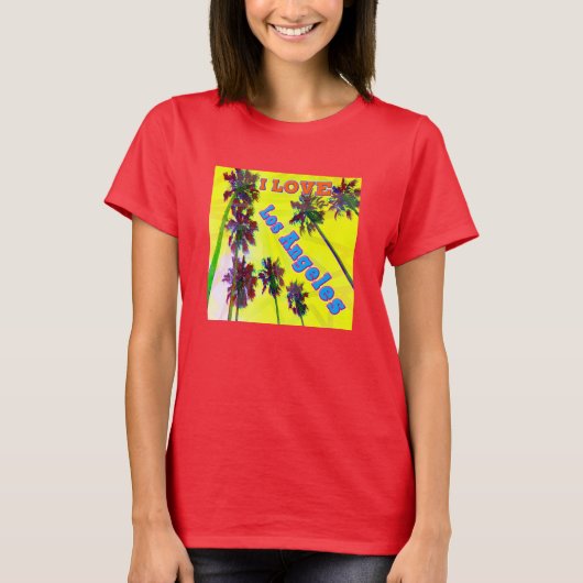 "Palm Sky: Ik hou van Los Angeles 2"-Shirt T-shirt (Voorkant)
