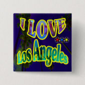 "Palm Sky: Ik hou van Los Angeles 4" Button (Voorkant)