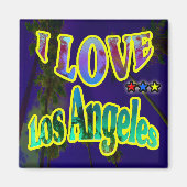 "Palm Sky: Ik hou van Los Angeles 4" Magnet (Voorkant)