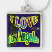 "Palm Sky: Ik hou van Los Angeles 4" Sleutelhanger (Voorkant)