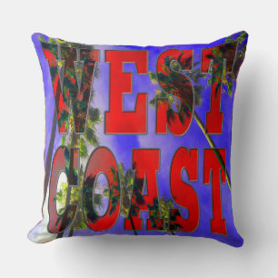 "Palm Sky: West Coast Pillow" Kussen
