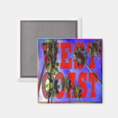 "Palm Sky: Westkust" magneet (Voorkant / Achterkant)