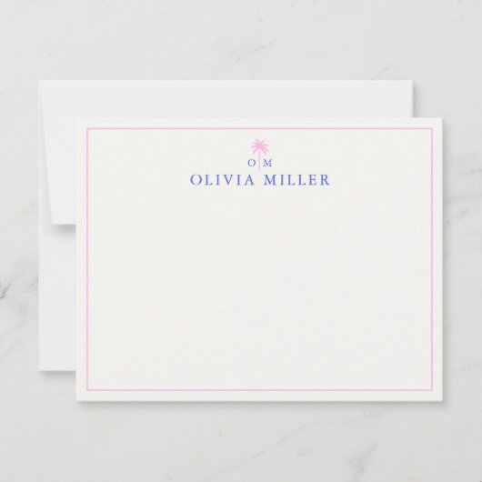 Palm, Social Club aesthetic, note card Kaart (Voorkant)