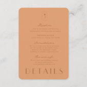 Palm Spring bruiloft details Kaarten (Voorkant)