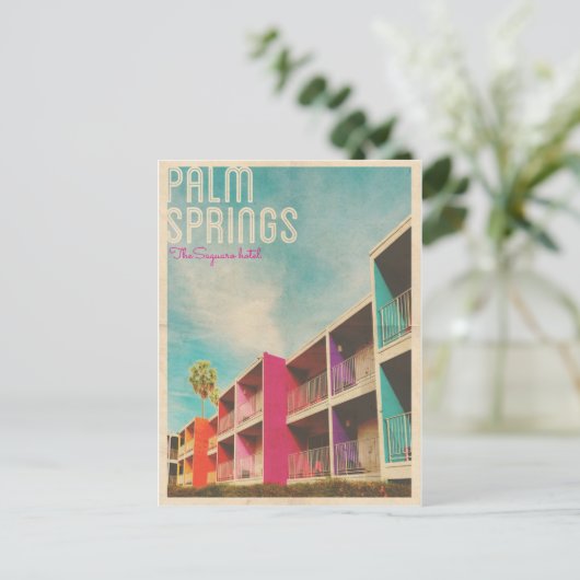  Palm Spring Hotel Briefkaart (Staand voorkant)