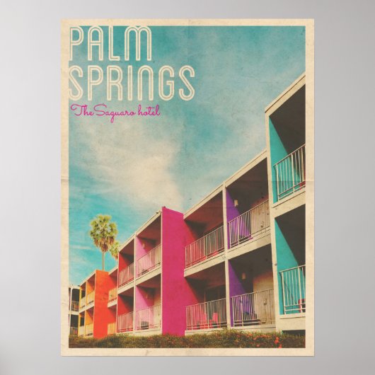 Palm Spring Hotel Poster (Voorkant)