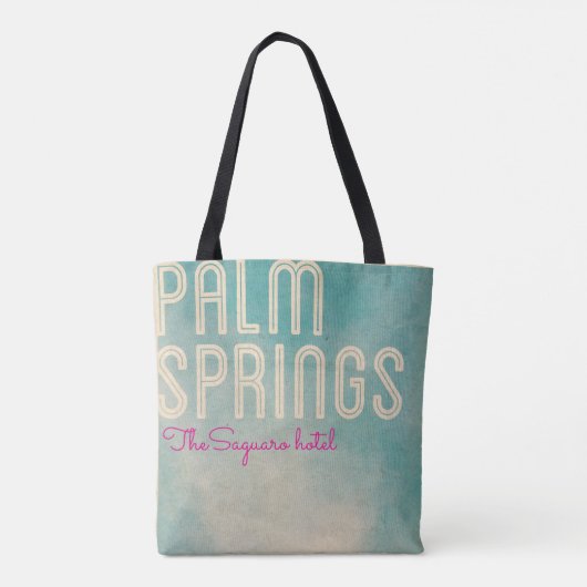  Palm Spring Hotel Tote Bag (Achterkant)