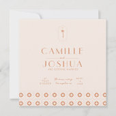 Palm spring retro bruiloft (Voorkant)