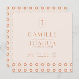 Palm spring retro bruiloft