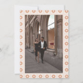 Palm spring retro bruiloft kaart (Achterkant)