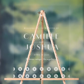 Palm spring retro wedding Acrylic Welcome Sign Acryl Bord (Neutraal)