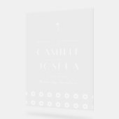 Palm spring retro wedding Acrylic Welcome Sign Acryl Bord (Hoek)