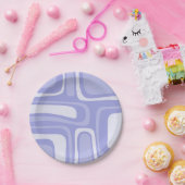 Palm Springs Abstract Patroonlavender Paars Papieren Bordje (Feest)