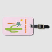 Palm Springs Acryl Bagagelabel (Voorkant (horizontaal))