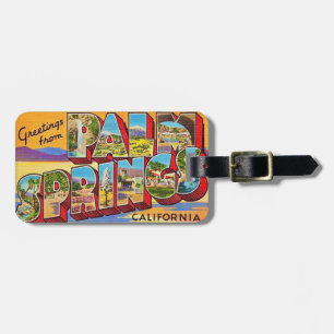 Palm Springs Ansichtkaart Bagage Label