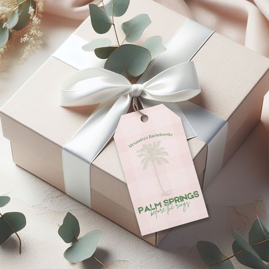 Palm Springs Bachelorette Cadeaulabel