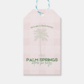 Palm Springs Bachelorette Cadeaulabel (Voorkant)