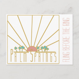 Palm Springs Bachelorette Invitation Uitnodiging Briefkaart