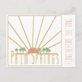 Palm Springs Bachelorette Invitation Uitnodiging Briefkaart (Voorkant)