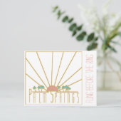 Palm Springs Bachelorette Invitation Uitnodiging Briefkaart (Staand voorkant)