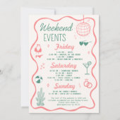 Palm Springs Bachelorette Kaart (Achterkant)