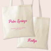 Palm Springs Bachelorette Party Gepersonaliseerd T Tote Bag