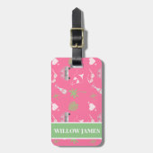 Palm Springs Bachelorette Personalized Bagagelabel (Voorkant verticaal)