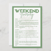 Palm Springs Bachelorette reisschema Kaart (Achterkant)