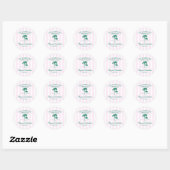 Palm Springs Bachelorette Ronde Sticker (Vel)