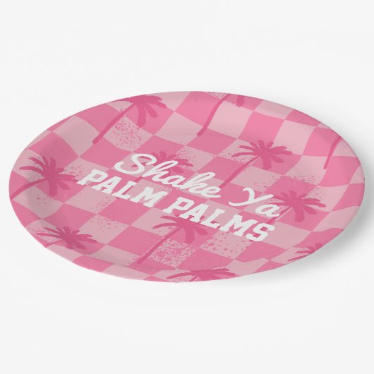 Palm Springs Bachelorette Shake Ya Palm Bord (Gekanteld)