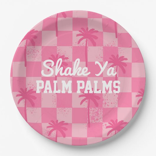 Palm Springs Bachelorette Shake Ya Palm Bord (Voorkant)