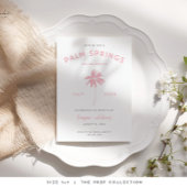 Palm Springs Bachelorette Uitnodigingsroute Kaart