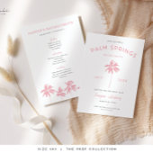 Palm Springs Bachelorette Uitnodigingsroute Kaart