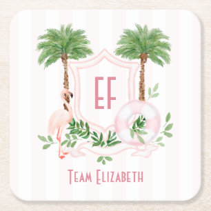 Palm Springs Beach Social Club Bachelorette-feest Kartonnen Onderzetters