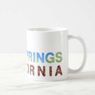 Palm Springs Blauw en Groen Koffiemok
