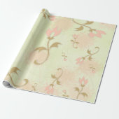 Palm Springs Bloemen Cadeaupapier (Uitgerold)